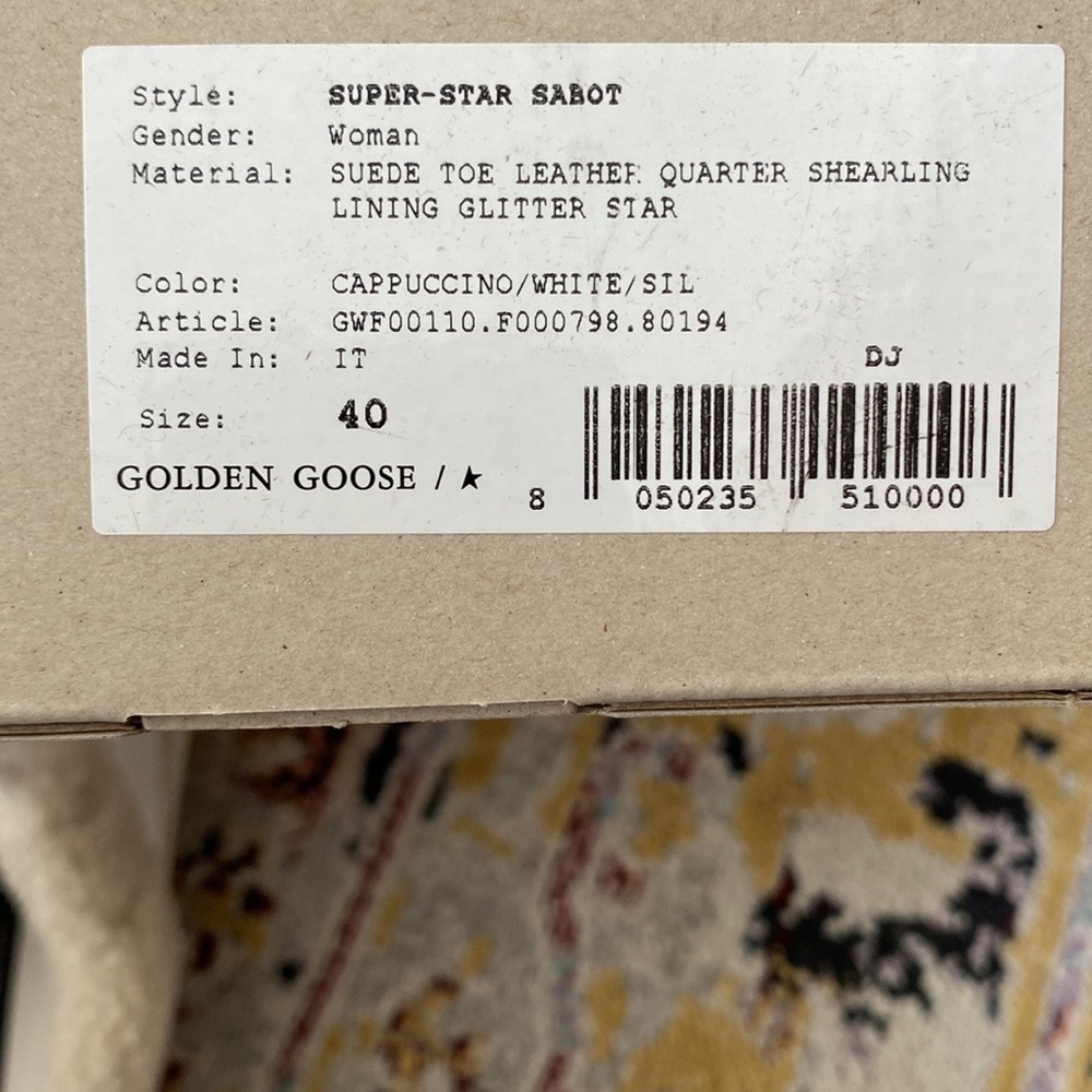 Golden Goose Superstar Sabot Sherpa slide mules Sz 40 - Picture 10 of 12